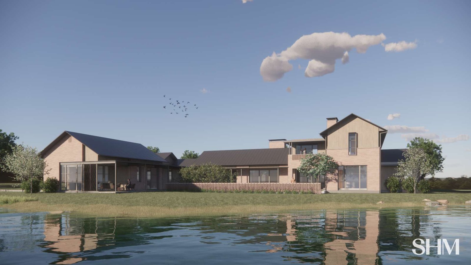 Rendering of the Eagle Ridge home from across the pond